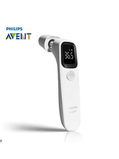 PHILIPS Termómetro infrarrojo Philips Avent AET-R832/FC-IR105, termómetro de oído preciso para el hogar, termómetro infrarrojo 2 en 1 para oído y frente