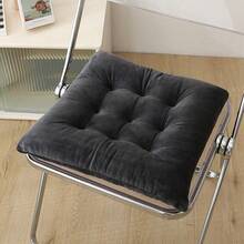 1PC Minimalist Office Seat Cushion, Double-Sided Plush Dining Chair Pad, Thick Meditation Cushion, Non-Slip Home & Dining Room Pad, Buttock Pad,Breathable And Comfortable Seat Cushion, Universal In All Seasons, Suitable For Cars, Restaurant Chairs, Office Chairs, Garden Chairs - Multicolor - View 7