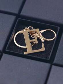 Premium Elegant Gold Pearl Letter Keychain, A-Z Alphabet 3D Pendant, Glamorous Pearl Chain With Rhinestones (Can Be Disassembled According To Personal Preference), Fashionable Alloy Keychain Ring, Earphone Pendant, Backpack Hanging Ornament, Car Keychain - Multicolor - View 5