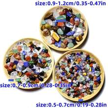 Assorted Natural Crystal Crushed Stones Mix - Multi-Color Crystal Mix, Size: 0.5-0.9cm/0.19-0.47in, Hole-Less, For Aquarium Decor, Terrarium Filler, Potted Plant Decor, Jewelry Making And Wishing Bottles - Multicolor - View 2