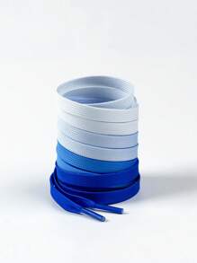 1 par de cordones de zapatos de moda con degradado de color, disponibles en múltiples colores, cordones elegantes para tenis, zapatos casuales, accesorios para zapatos