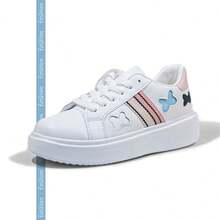 女士厚底休闲运动鞋，户外运动鞋，系带，时尚，百搭，轻便，四季皆宜 - 彩色 - 查看 5