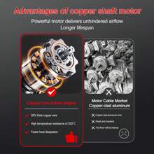 Cordless Turbo Jet Fan - Powerful Handheld Blower For Snow, Leaves And Dust, Electric Air Blower, EU Version - 黑色 - 查看 10