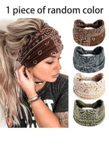 8-Pack Vintage Paisley Pattern Headbands Women's Colorful Headbands Sports Sweatbands Yoga Hair Accessories Bohemian Style (Handmade, A Little Color Difference Is Normal) Autumn Accessories