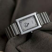 1 件男士高端简约低调方形表盘防水石英手表，休闲日常佩戴