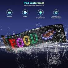 Car Windshield Animated Eyes, Programmable LED Light Sign, Eye-Catching LED Scrolling Signage, DIY Custom Animated Text/Image, 5V USB Programmable LED Waterproof Flexible Digital Display Sign For Car, Shop, Party And Festival Decoration - 4.01*13.7in -1PC - View 7