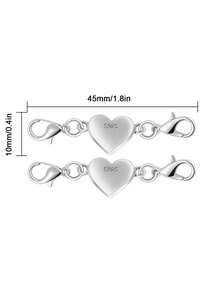 2 Piezas Broches Y Cierres Magnéticos Para Collar, Extensor De Collar Magnético, Ayuda De Cierre Para Collar Y Extensor De Pulsera Para Hacer Joyas - Multicolor - Ver 15