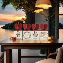 Cutie de Crăciun cu mere, cutie cadou de Crăciun cu bomboane cu fructe ale păcii, modele multiple trimise aleatoriu / 12 bucăți - Multicolor - Vizualizare 7