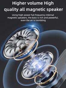 Espejo LED de escritorio, reloj despertador digital, altavoz inalámbrico Bluetooth, altavoz estéreo para teléfono, decoración del hogar