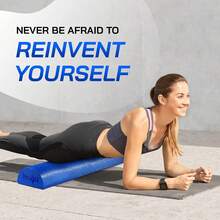 Yes4All PE Foam Roller - Ultra Lightweight Soft Density Muscle Roller 30/45/61/91 Cm Long For Back, Legs, Workouts, Gym, Pilates, Fitness, Yoga - Nửa Xanh - Xem 7