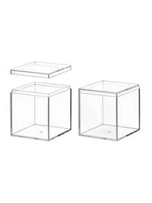 8入組透明收納盒 - 無色 - 查看 3