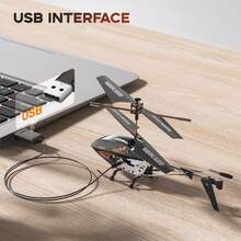 Elicottero radiocomandato SYMA Q20, velivolo nero con mantenimento dell'altitudine, decollo/atterraggio con un solo tasto, 3,5 canali, stabilizzatore giroscopico, luce LED, giocattolo RC per interni facile da pilotare per bambini principianti - nero - Visualizzare 10