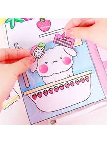 1set Milk Box Food Kawaii Stickers Scrapbooking DIY Quiet Book Toy Book Handmade Art & Craft Material - Multicolor - View 5