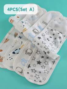 4pcs Newborn Baby Umbilical Cord Care Belly Band, Comfortable & Warm Infant Abdominal Band, Baby Swaddle Belly Band, Prevent Baby's Belly From Getting Cold, Breathable Soft Belly Wrap, Suitable For Baby Shower Gifts, Outdoor Activities, Newborn Essentials