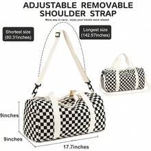 Training Bags - Black and White Corduroy Squares - View 9