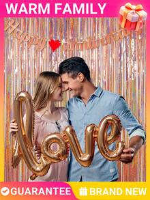 1-4m Chic Rose Gold Tinsel Curtain - Laser Curtain,Luxury Bridal Shower Birthday Party Photo Backdrop With Ceiling Streamer Wall Drape, Ideal For Wedding Anniversary Prom Corporate Festival Rave DJ Ballroom Sweet16 Mardi Gras Graduation Dance LasVegas Theme Christmas NewYear Halloween Decor - Rose Gold - View 10