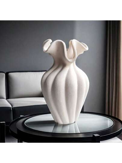 High ative Vase Made Of Ceramic Material, Hydroponic Products, Flower Inserting Home ation, Newly Launched Festival Birthday Wit Plastic Flowers Unbreakable Arrangement Living Room, Tafel Room Glass view 3