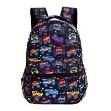 男孩学校背包 - 游戏玩家/足球男孩背包，适合青少年小学中学 - 男孩背包，6-18岁，16英寸电子游戏书包旅行背包