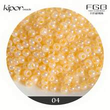 4mm 360 piezas Cuentas de vidrio, 13 colores 6/0 Pequeñas cuentas artesanales, Pequeñas cuentas espaciadoras para hacer joyas DIY, pulseras, collares y manualidades, agujero de 1,2mm