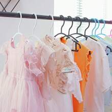 30/20/10pcs Kids Clothes Plastic Hangers, Durable Non-Slip Children Clothing Drying Racks