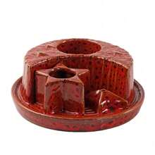 1 pieza Soporte de vela y quemador de incienso cerámico 4 en 1 - Multifuncional, decoración del hogar con soportes para Palo Santo y Salvia, incluye palitos aplicadores para aromaterapia y sahumerio