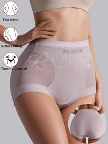 Women's High Waist Lace Shapewear Pants, Tummy Control, Seamless, Slim Fit, Lightweight Shaping Leggings