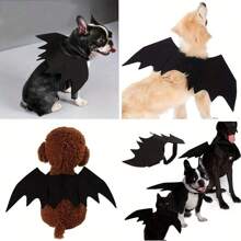 1/3 buc aripi de liliac pentru pisică, potrivite pentru costum de petrecere de Halloween, accesorii pentru costum de liliac pentru animale de companie mici/medii, decor drăguț pentru ținută de câine și pisică