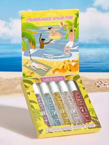 10ml Beach Fragrance Spray Set With 5 Different Scents | Long-Lasting, Natural, Fresh, And Charming, Portable Air Freshener Spray Suitable For Parties | Gatherings | Gifts For Girlfriends Birthday Gifts | Valentine's Day Gifts | Christmas Gifts - Various Fragrances - View 1