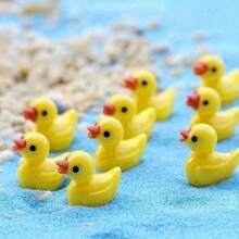 10/20/50/100 piezas Mini Patos de resina, figuritas de patos pequeños a granel para decoración de casa de muñecas en miniatura, accesorios, jardín, acuario, macetas, decoración DIY, juguetes, decoraciones de fiesta, habitación, jardín y festival, recuerdos de fiesta