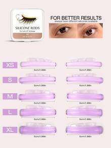 5 Pairs Lash Lift Pads,New Self-Adhesive Super Soft Lash Lift Rods,No Glue Reusable Eyelash Lifting Shield For Lash Lifting DIY Use At Home Or Salon Lash Perming Tool - Multicolor - View 6