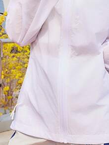 CAMEL CROWN 女士夏季防晒服户外登山徒步防泼水骑行服夹克外套 - 無際白 - 查看 3