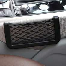 4PCS Universal Car Seat Back Storage Elastic Mesh Net Bag Luggage Holder Pocket UK