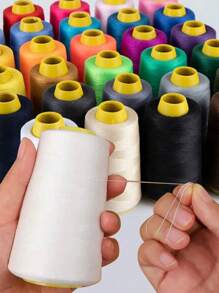 1 Pc 1300 Yards/Roll Strong And Durable Polyester Sewing Thread, Polyester Sewing Thread Roll, Professional Sewing Machine Thread, Durable And Versatile Handmade Thread For Sewing Machine, Embroidery, Industrial Use