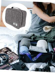 Travel Cable Organizer Bag Portable Cable Storage Bag For Earphone Phone Charger Compactcharger Case Power Bank Phone Charger Digital Camera Accessories - Multicolor - View 4