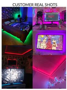 1PC 1M-15MABS LED Strip Light Colorful Color Change Room Decor Home Decor Led Lights For Room