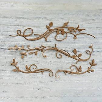 1 件绿叶金属切割模具 - 重型剪贴簿和卡片制作模具 - 优雅的绿叶树枝 DIY 纸工艺、剪贴簿用品、复杂的叶子设计、节日装饰