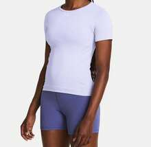 Under Armour Women's Breathable Casual Sports Quick-Dry Short Sleeve T-Shirt - Mauve Purple - View 3