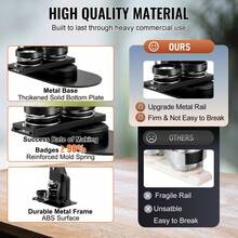 Máquina para hacer botones ,Máquina para hacer pins de insignias de 1"+2,25" Kit de prensa con 500 piezas gratis - Negro - Ver 4