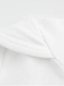 Baby Stuff Clothes Is Made Of 100% Pure Cotton, Baby Romper With "Daddy's Lil' Love Bug" Print, It's A Soft And Casual One-Piece Jumpsuit Suitable For Babies. - 白 - 查看 3