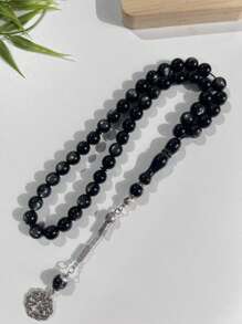 45 Stücke/10 cm Muslimische Gebetsperlen Tasbih Rosenkranz Armband, Harz Einzelstrang