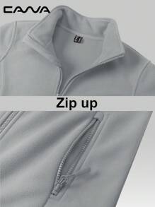 Cavva Damen Fleece-gefütterter Jacke mit Reißverschluss, Kapuze, leicht, warm, Lässig, Langarm, mit Taschen, für Laufen, Angeln, Arbeit, Winter