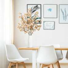 Artificial Cherry Blossom Flowers 4 Pcs Faux Cherry Blossom Stems Faux Silk Cherry Blossom Branches 41'' Fake Flowers Long Stems For Vase Arrangements Home Wedding Table Decor (Pink) KF - Rượu sâm banh - Xem 2