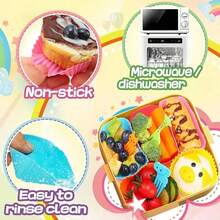 Divisor de Lancheira de Silicone, Formas de Cupcake de Silicone, Copos de Silicone para Muffin, Acessórios de Bento Box para Crianças, Formas de Cupcake Reutilizáveis, Formas de Cozimento Resistentes a Altas Temperaturas, Adequadas para Forno e Fritadeira Elétrica, Suprimentos de Cozinha e Escola, Itens Essenciais Escolares, Volta às Aulas - Multicolorido - Visão 8