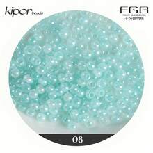 4mm 360 piezas Cuentas de vidrio, 13 colores 6/0 Pequeñas cuentas artesanales, Pequeñas cuentas espaciadoras para hacer joyas DIY, pulseras, collares y manualidades, agujero de 1,2mm