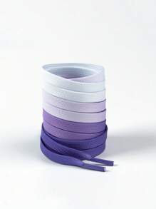 1 par de cordones de zapatos de moda con degradado de color, disponibles en múltiples colores, cordones elegantes para tenis, zapatos casuales, accesorios para zapatos