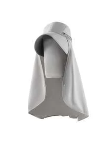 女士全覆盖式带颈盖太阳帽，户外夏季防晒帽，带可拆卸面罩，多种佩戴方式滑雪面罩 - 遮陽帽 - 查看 9