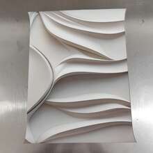 3 件极简主义现代抽象几何艺术，无框 2D 平面帆布画和海报，家居装饰、墙壁艺术、房间装饰、节日礼物、客厅、卧室、餐厅、办公室装饰画 - 白色 - 查看 6