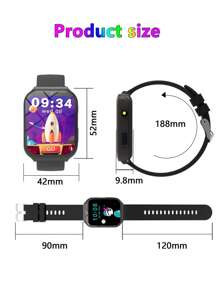 ERUN 2025年新款儿童智能手表，儿童游戏手表，18款趣味游戏，1.83英寸触摸屏，超低功耗芯片，计步器，拍照，手电筒，闹钟提醒，相机，相册，日历，计步，倒计时，计算器，秒表，手电筒灯， - 彩色 - 查看 11