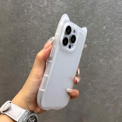 Ốp lưng điện thoại hình tai mèo dễ thương, tối giản, trong suốt, tương thích với iPhone 17 Pro Max/17 Pro/17 Air/17/16 Pro Max/16/16 Pro/16 Plus/15/15 Pro Max/15 Pro/15 Plus/11/12/13/14 Pro Max/11 Pro/11 Pro Max/12 Pro/12 Pro Max/13 Pro/13 Pro Max/14 Pro/14 Pro Max/14 Plus. Ốp lưng mềm mại, sáng tạo, quà tặng sinh nhật, ốp lưng mùa xuân.