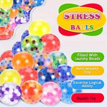 2/5/10/20/30/72PCS 减压球，成人感官压力挤压球，彩色减压挤压球，减压玩具，生日派对礼品，礼品袋填充物，皮纳塔填充物，礼品袋填充物，款式和颜色随机